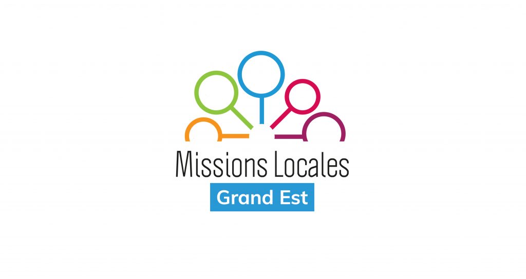 Logo Missions Locales Grand Est nom bleu vertical