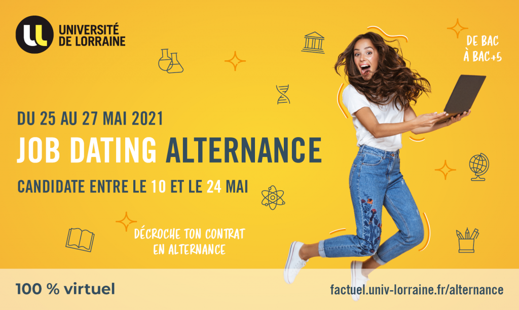 Affiche job dating université de Lorraine 2021